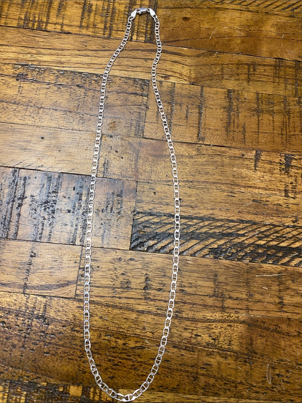 Silver 925 Link Chain Necklace - mens Accessories